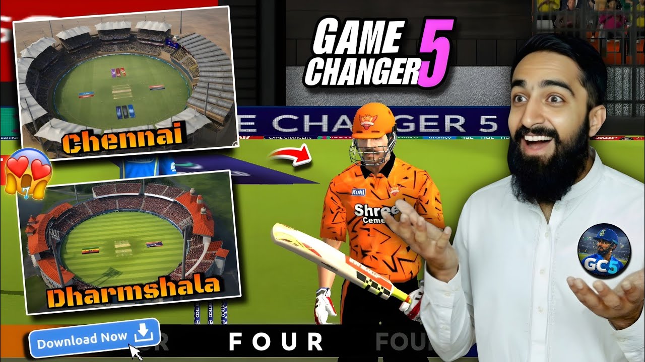🤩Finally Game Changer 5 v4.2 New Update🔥| New Stadium Chennai & Dharamshala Download Full Process