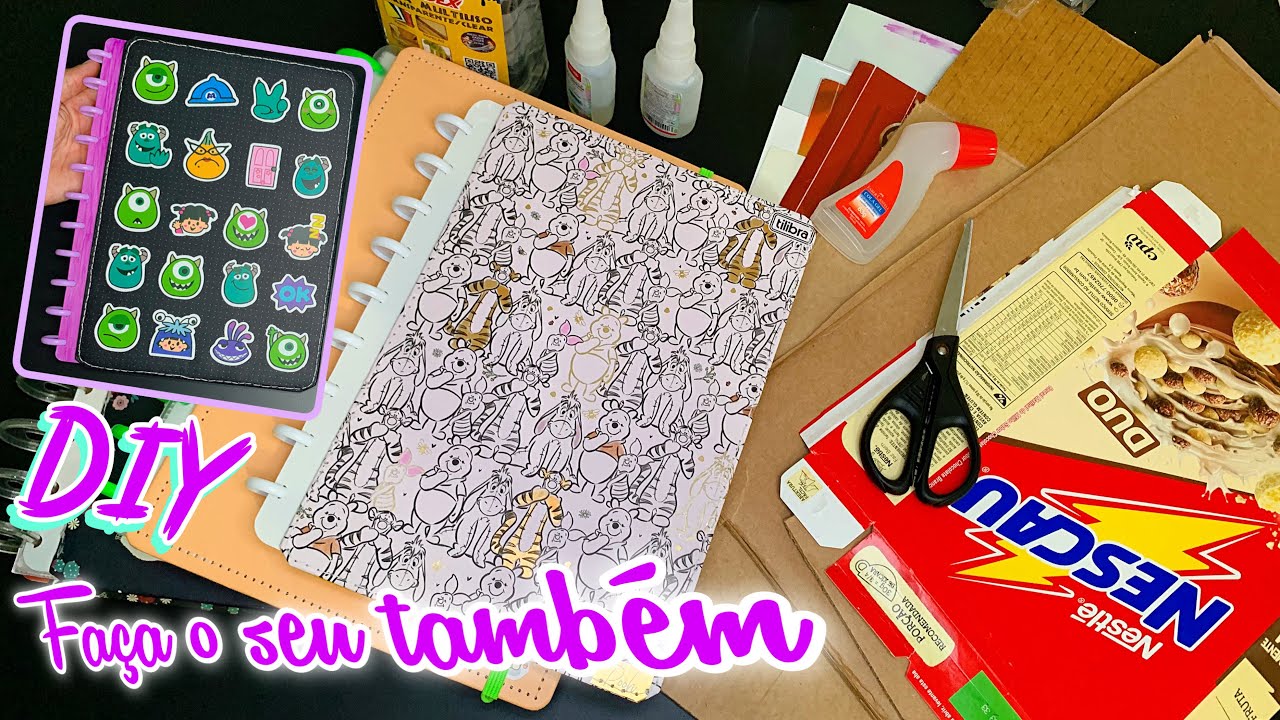 DIY: EU FIZ UM CADERNO INTELIGENTE - O RESULTADO FICOU INCRÍVEL!
