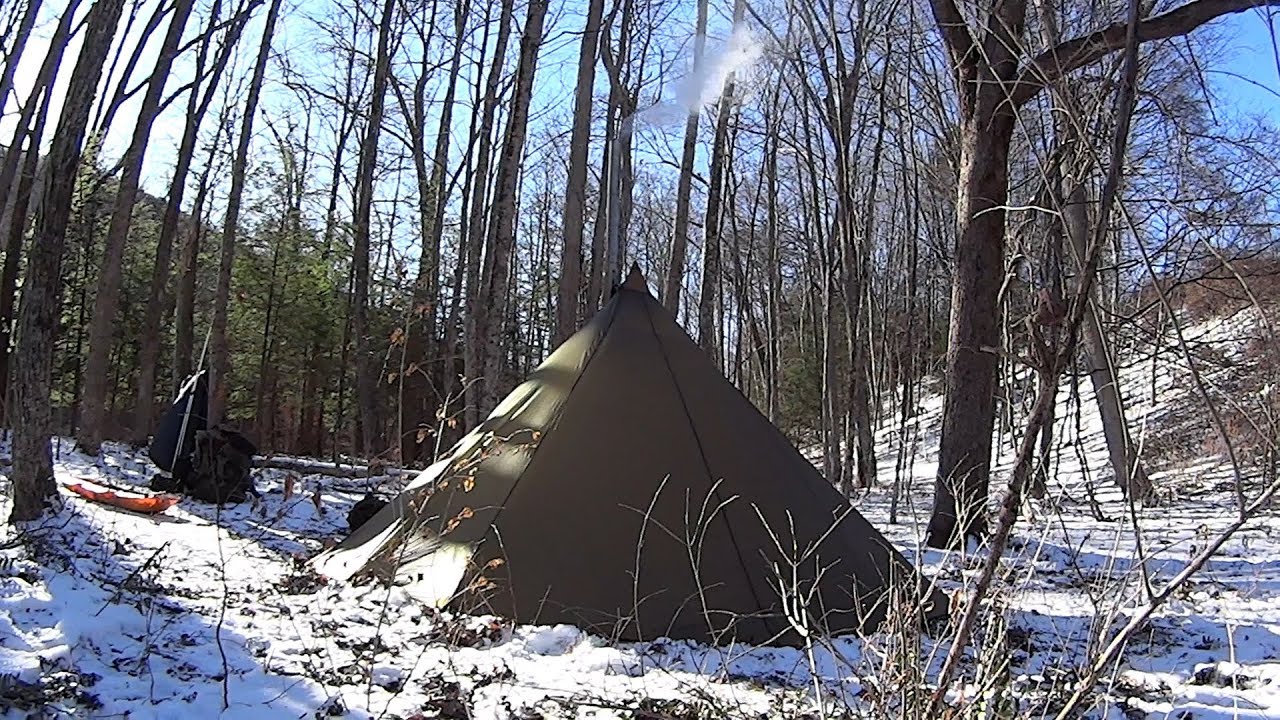 Pulk Sled Hot Tenting Sub Zero  Winter Adventure. Part 2.