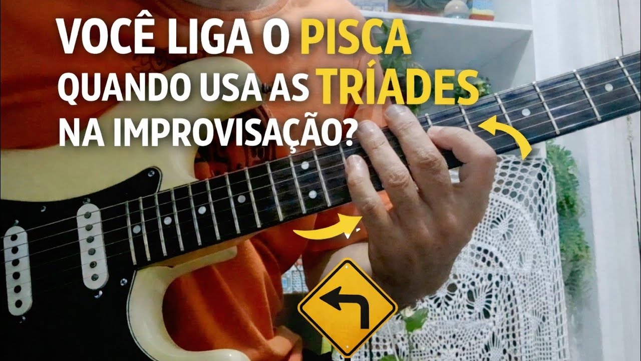 Você Ainda Liga o Pisca Quando Usa Tríades?🎼🎵🎸🎶✨️#guitarra #triades #improvisação 