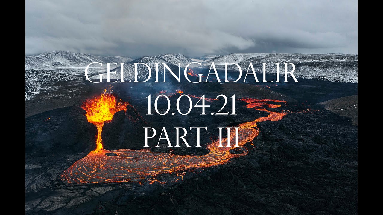 Iceland - Geldingadalir Volcano Eruption Part III - Drone video 4K