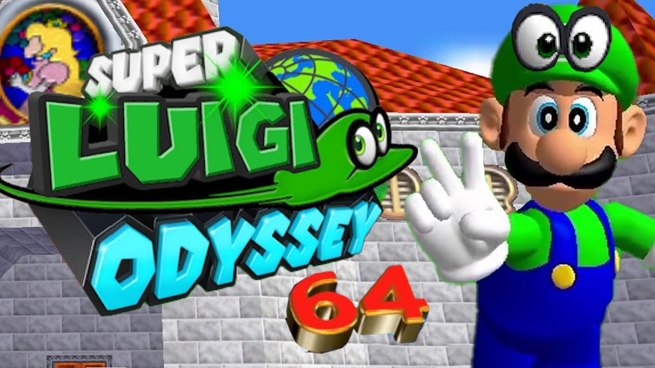 Super Mario 64 Luigi Odyssey Render96ex - Full Game 100% Walkthrough 120 Stars (No damage)