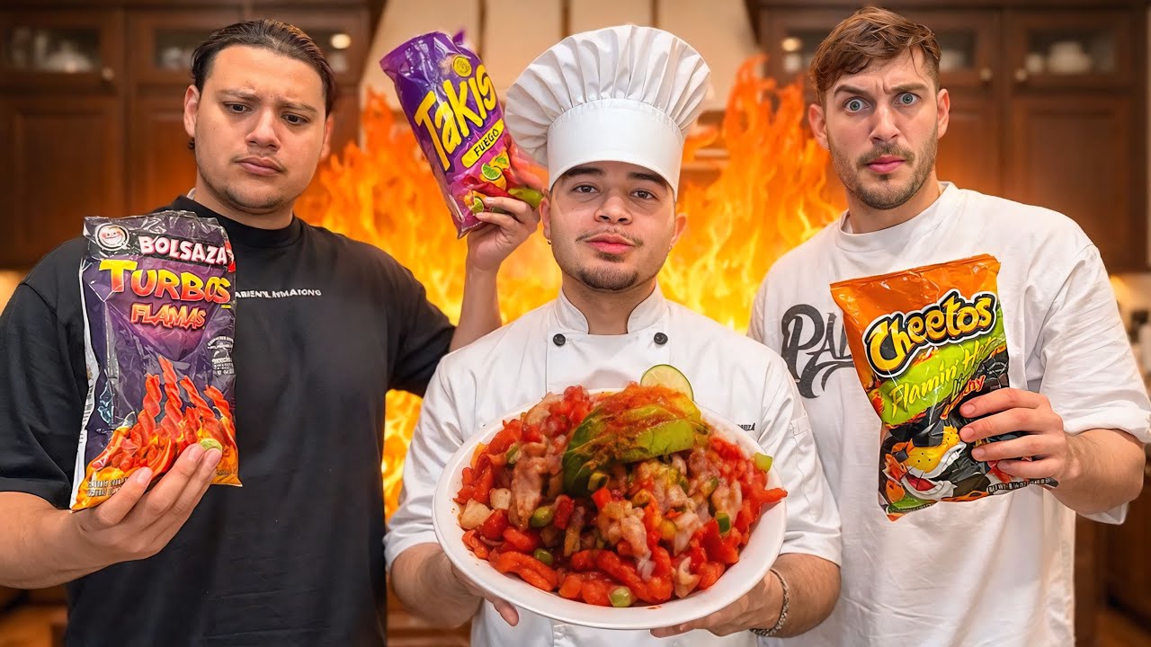 3 HISPANICS TRY MAKING THE SPICIEST HOT CHEETO CEVICHE!!!