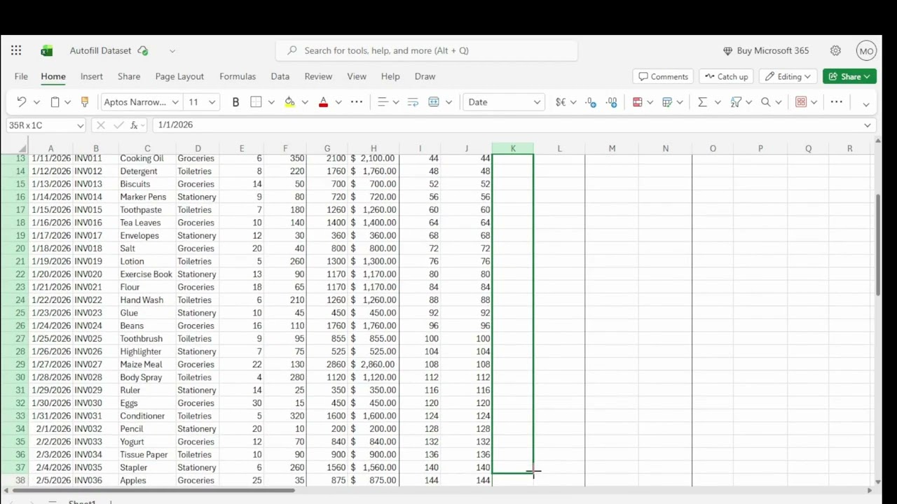 How to Use Autofill in Excel