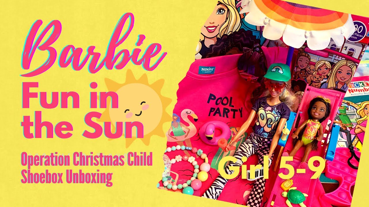 BARBIE FUN IN THE SUN 🌞 5-9 GIRL OCC SHOEBOX | Operation Christmas Child 2023