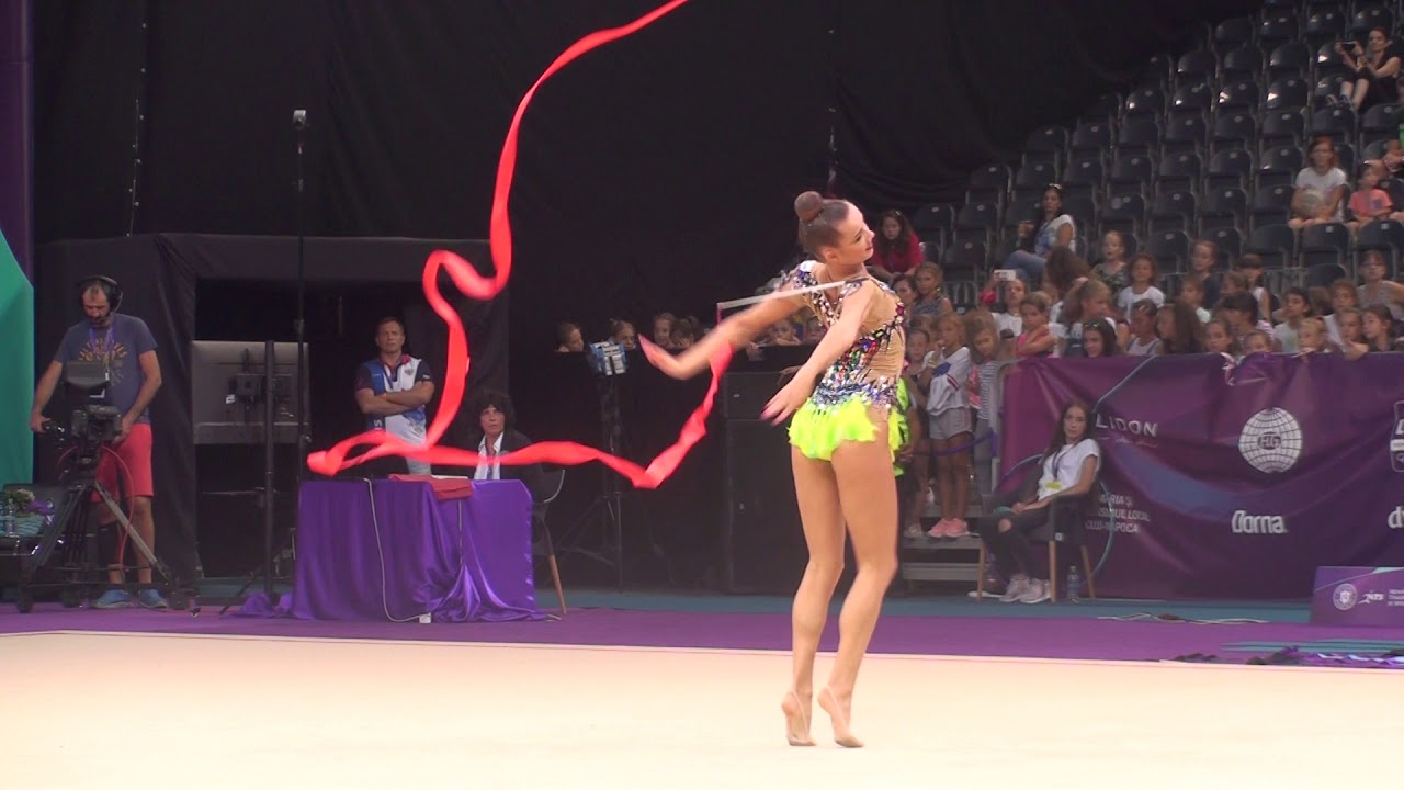 Ekaterina Selezneva RUS Ribbon EF World Challenge Cup Cluj 25 August 2019