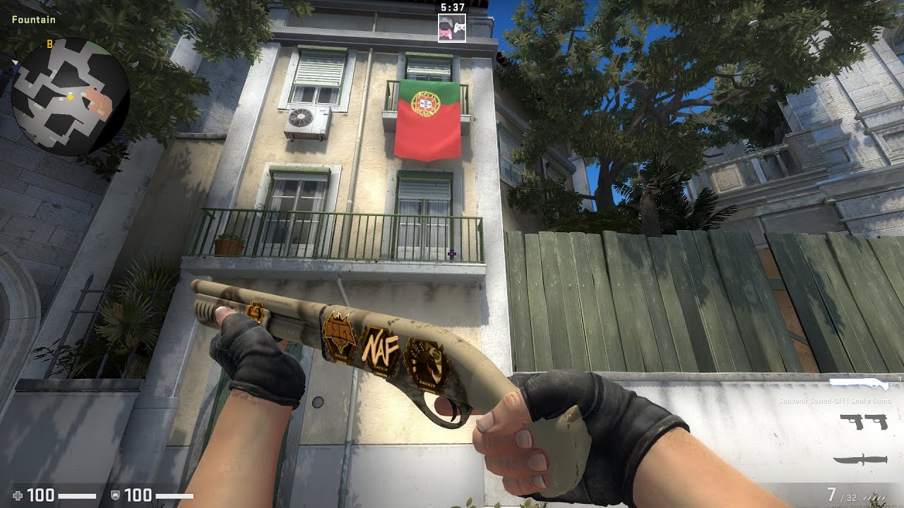 CSGO Souvenir Sawed-Off Snake Camo Minimal Wear