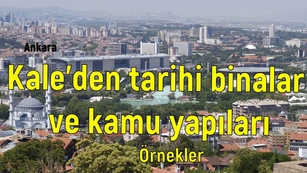 Ankara Kalesi'nden tarihi ve kamu binaları, manzara (02.06.2024)