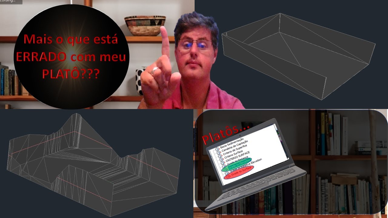 Platôs por Elevation Grading no Civil 3D