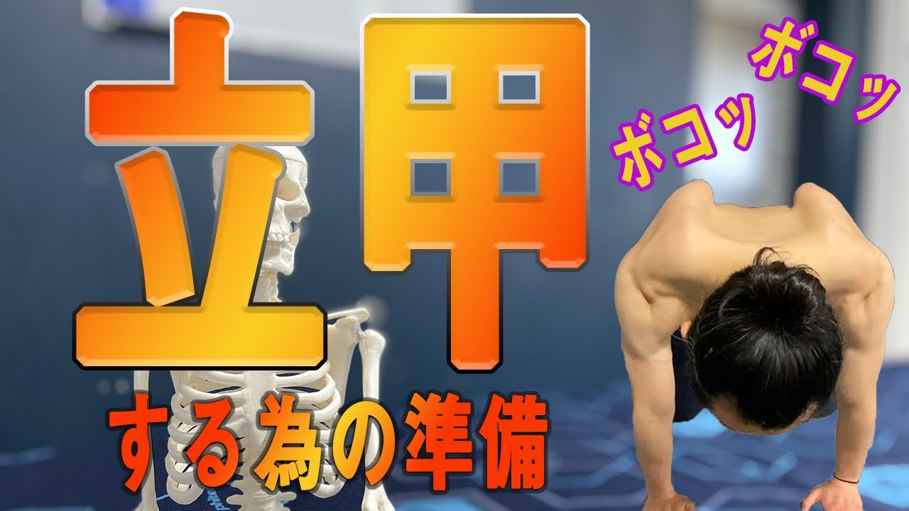 【立甲/りっこうのやり方】どーしても肩甲骨が寄ってしまう方に、新しく意識するポイント考案しました！！！