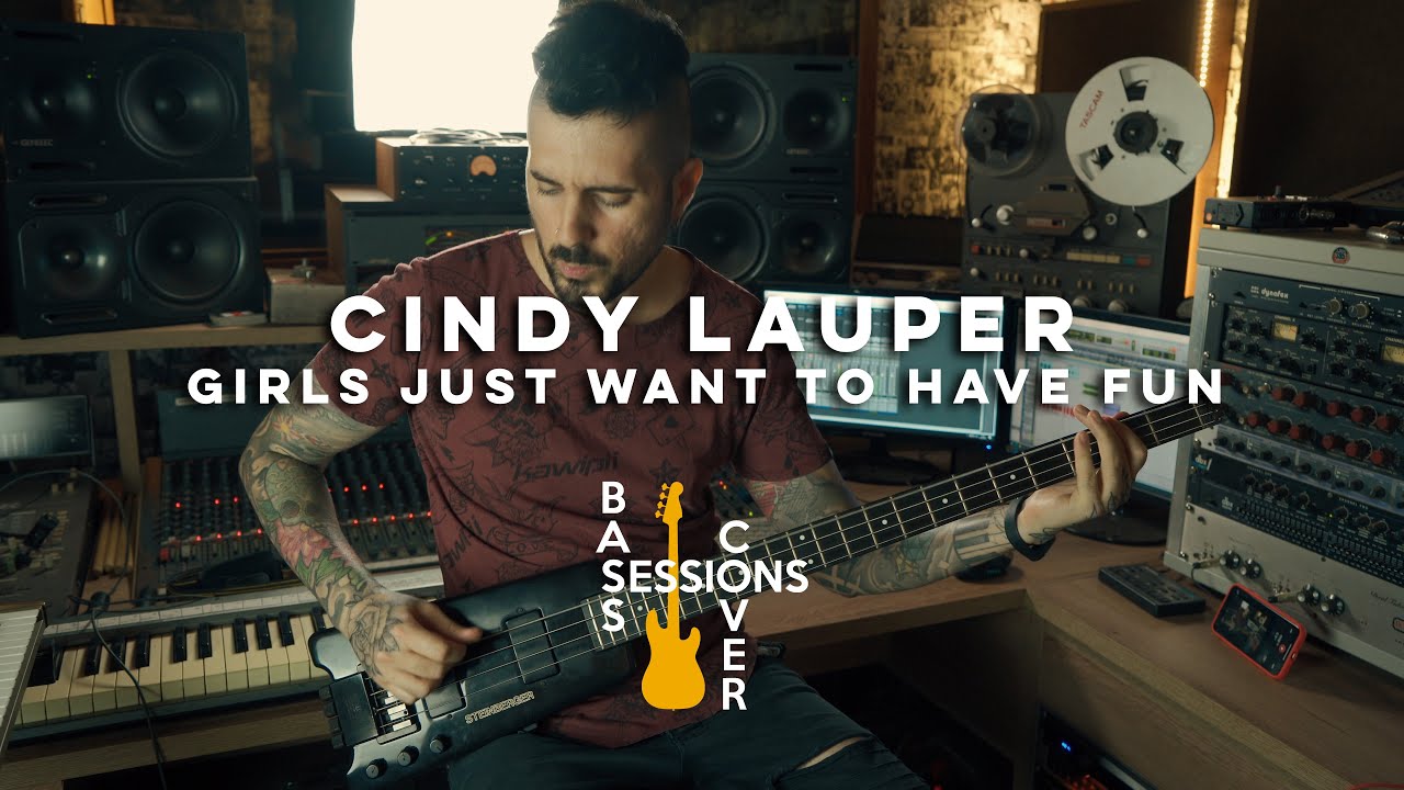 Cyndi Lauper - Girls Just Want To Have Fun (Bass Cover) 4k Steinberger XL