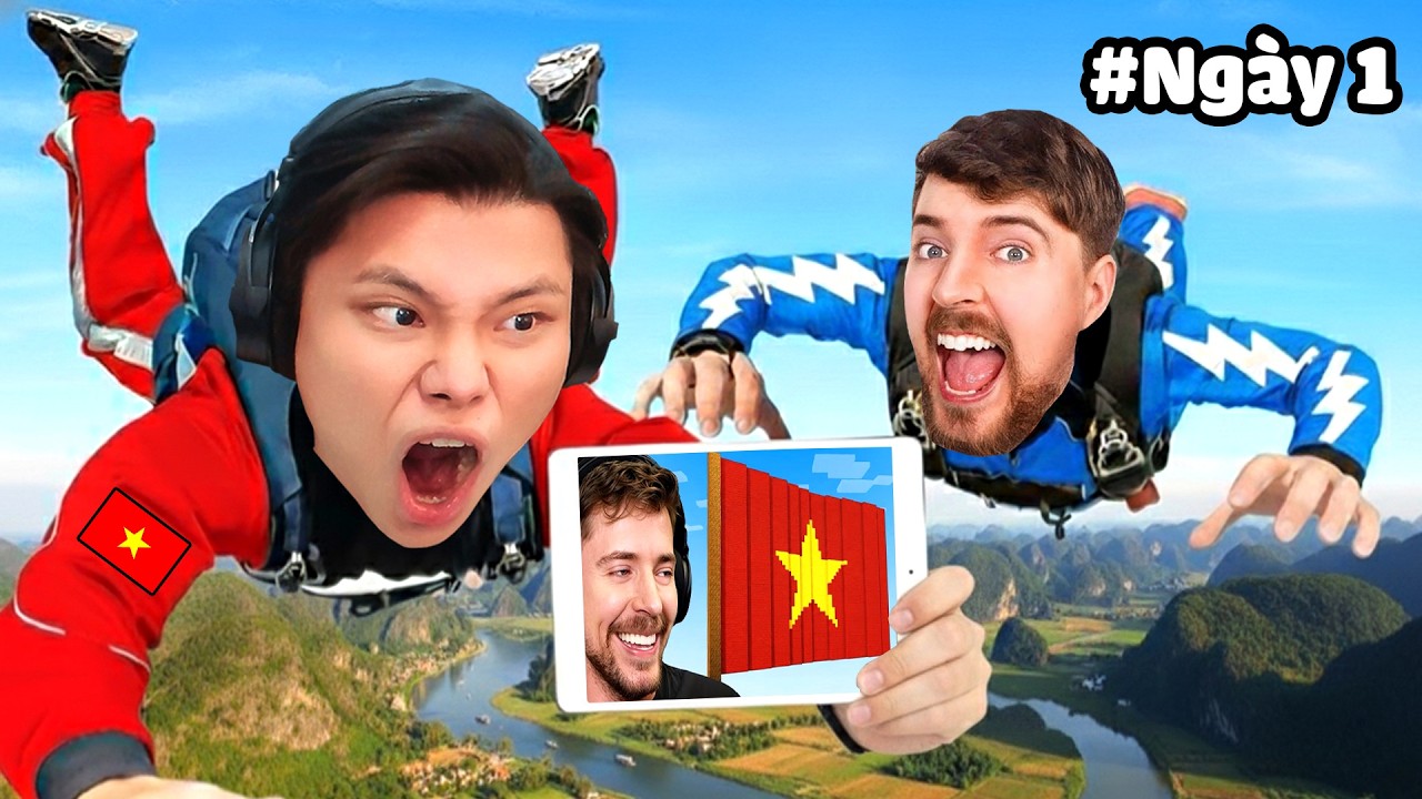 [VLOG #2] JayGray Đi Đến Map Việt Nam Ngoài Đời Trong Video MrBeast🌏🇻🇳Khám Phá Tràng An Ninh Bình