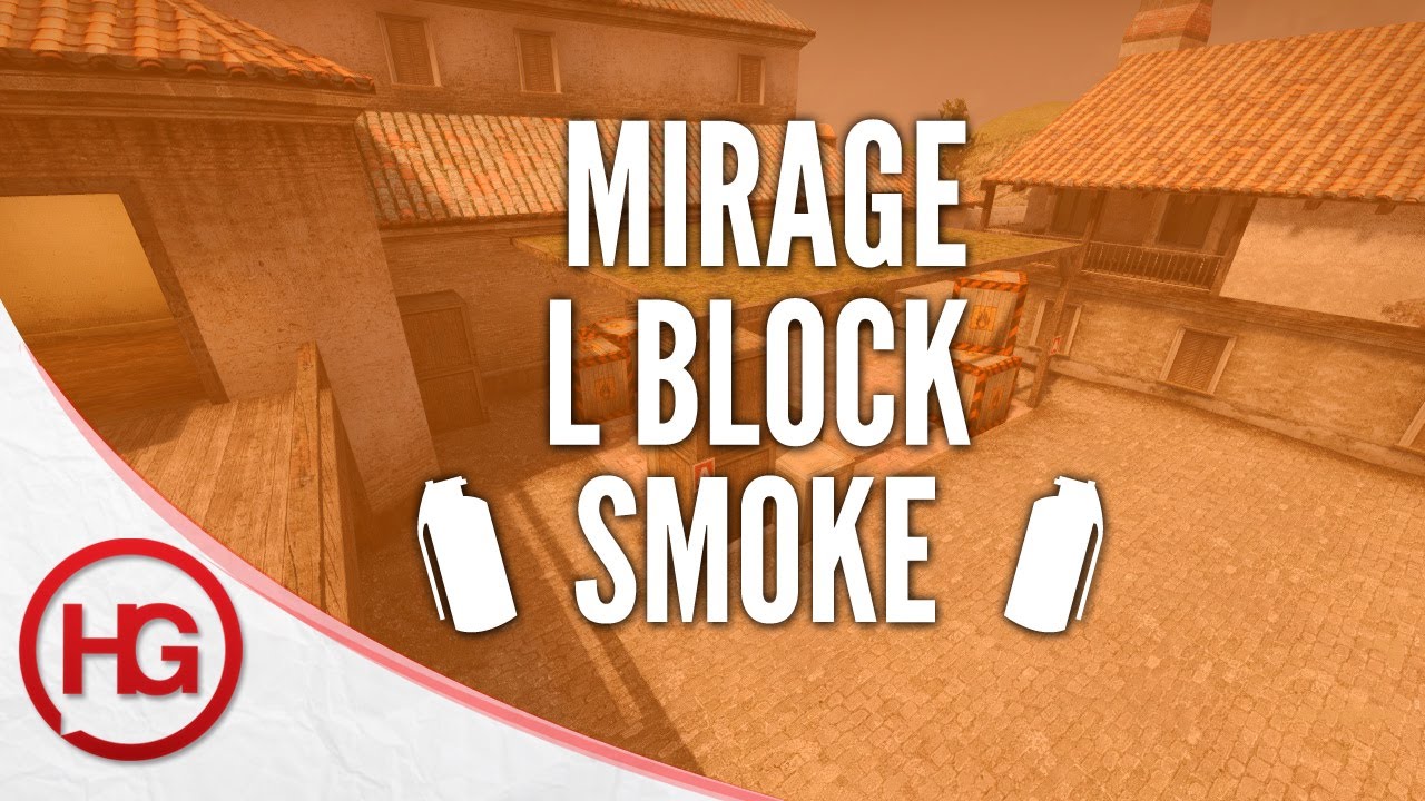 CS:GO Nade Spots - Mirage, L Block Smoke