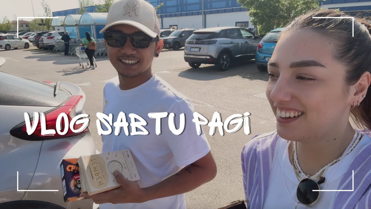 Vlog Sabtu pagi: sarapan dan belanja dengan istri bule saya di Italia Utara (Venezia)