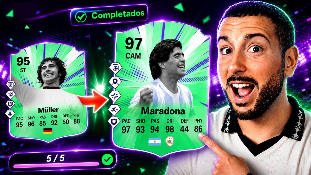 ✅COMO HACER LOS OBJETIVOS DE EUROPA M&Aacute;S RAPIDO para conseguir a MULLER y MARADONA GRATIS en FC 26