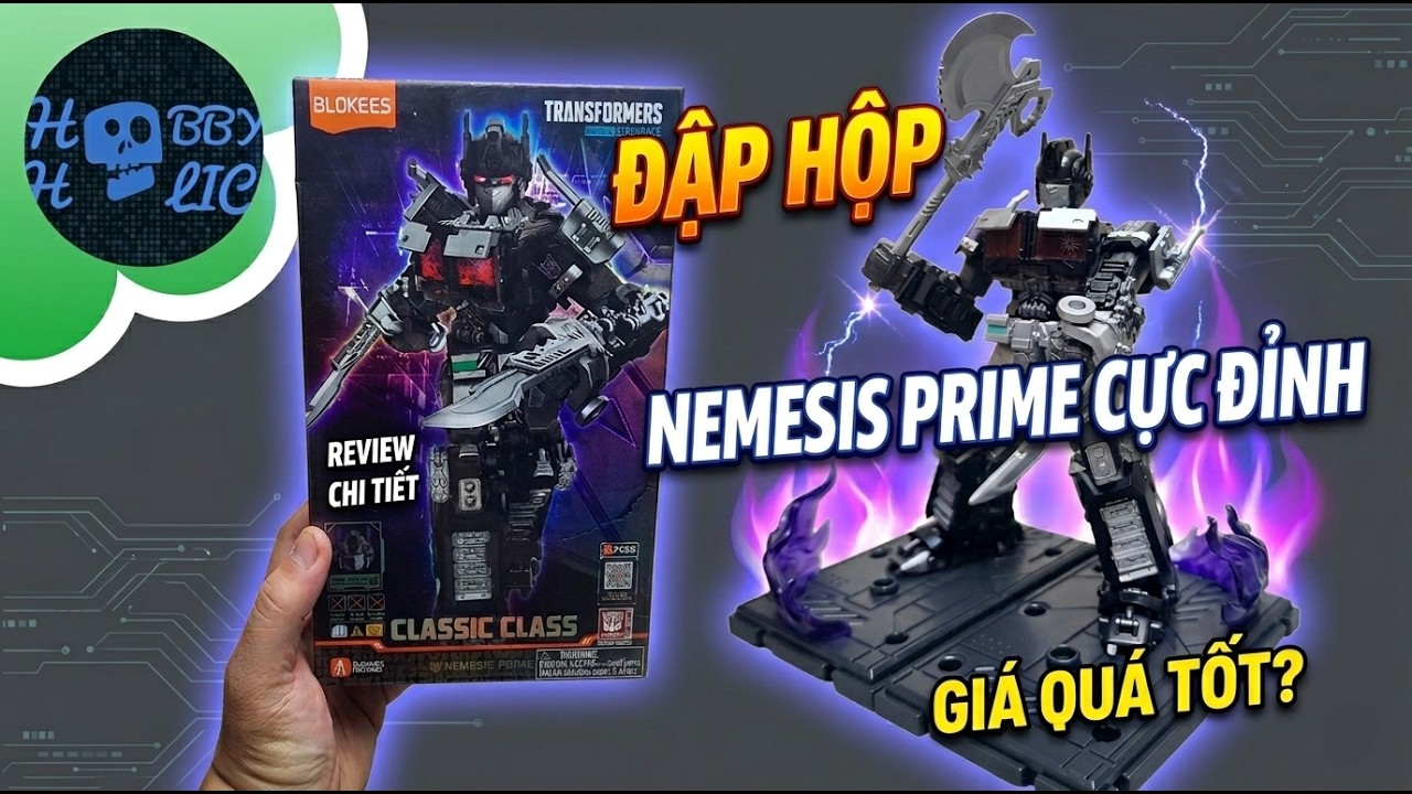 Review Nemesis Prime Blokees Phiên Bản Hắc Hóa Autobot.
