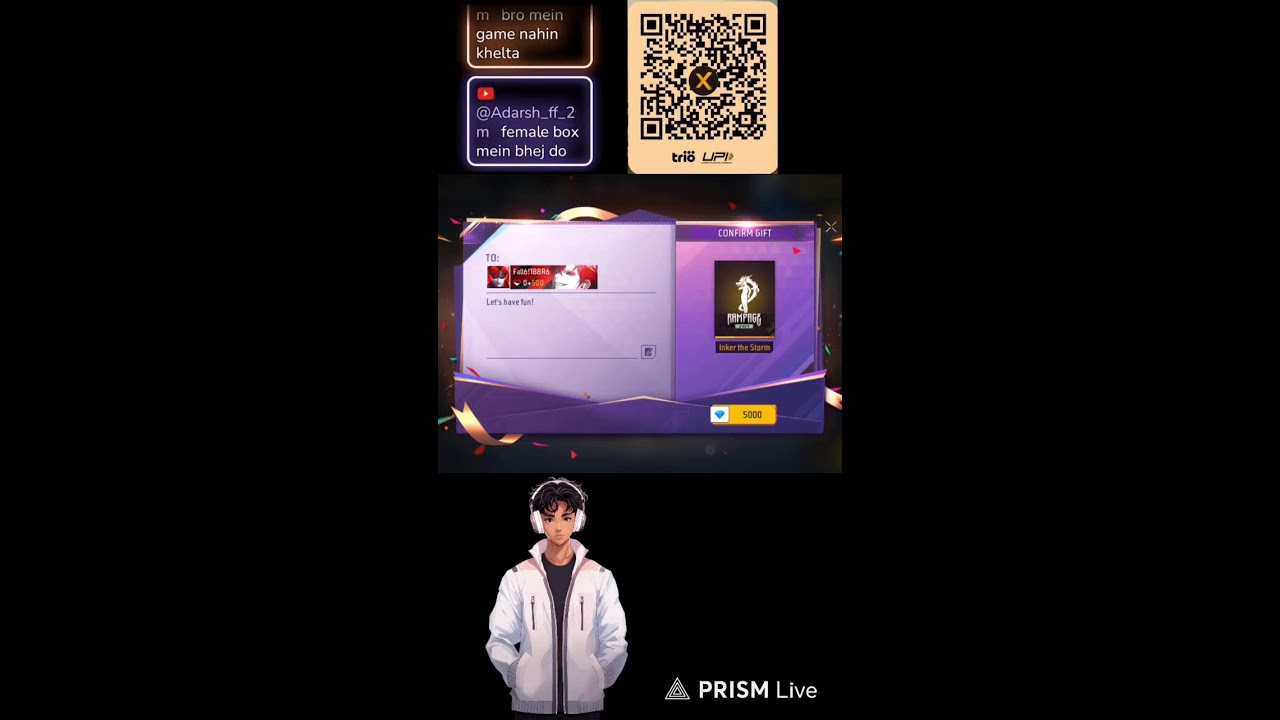 ASHIK9571 1M FREE FIRE MAX HIP HOP GIVEAWAY🎁✨