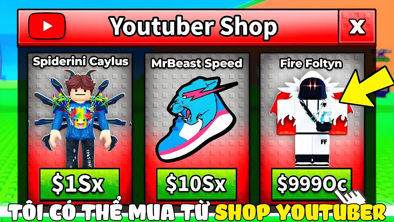 Tôi Có Thể Mua Vật Phẩm Trong Shop MR.Beast Trong Escape Tsunami For Brainrots!! NeonBloxVn...