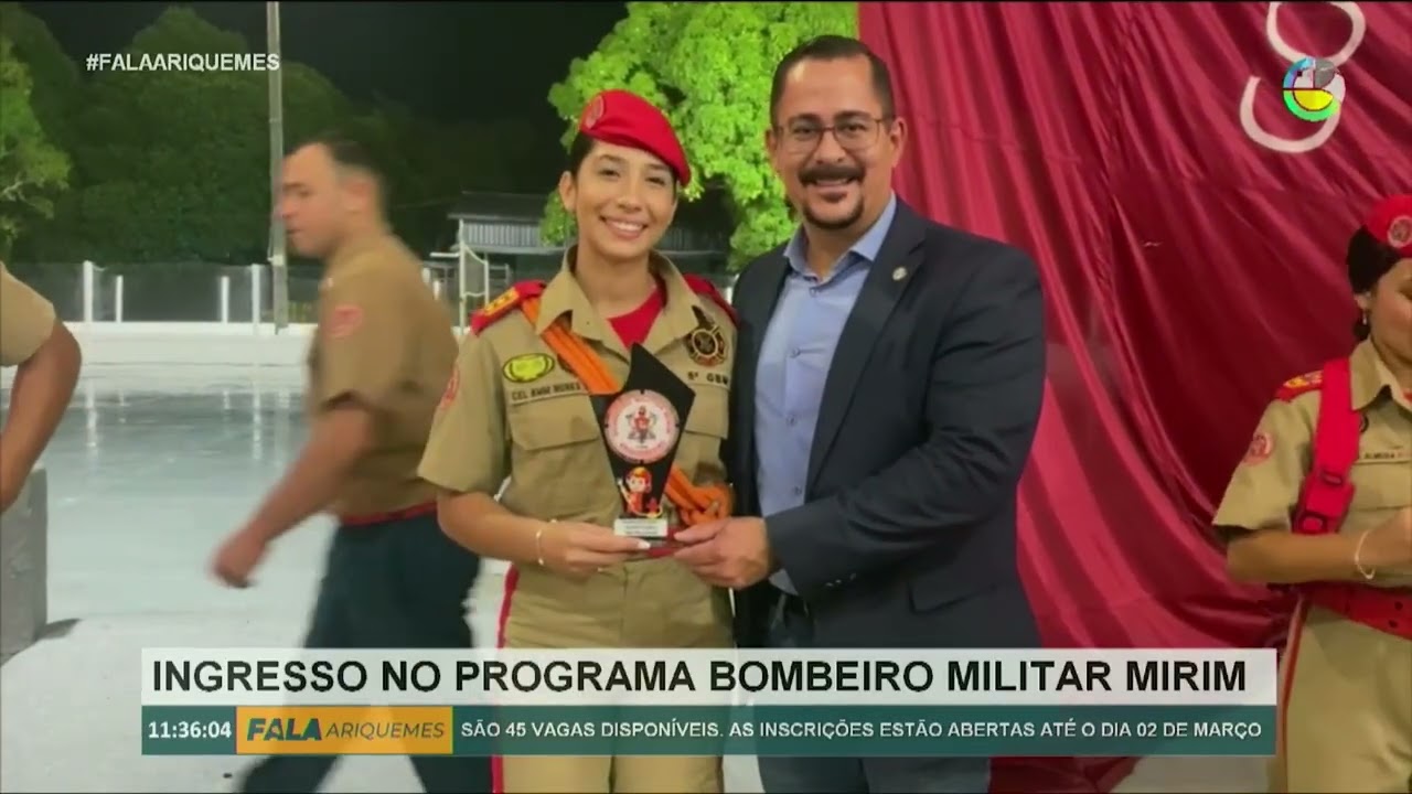 Inscrições abertas para o Bombeiro Militar Mirim em Ariquemes!