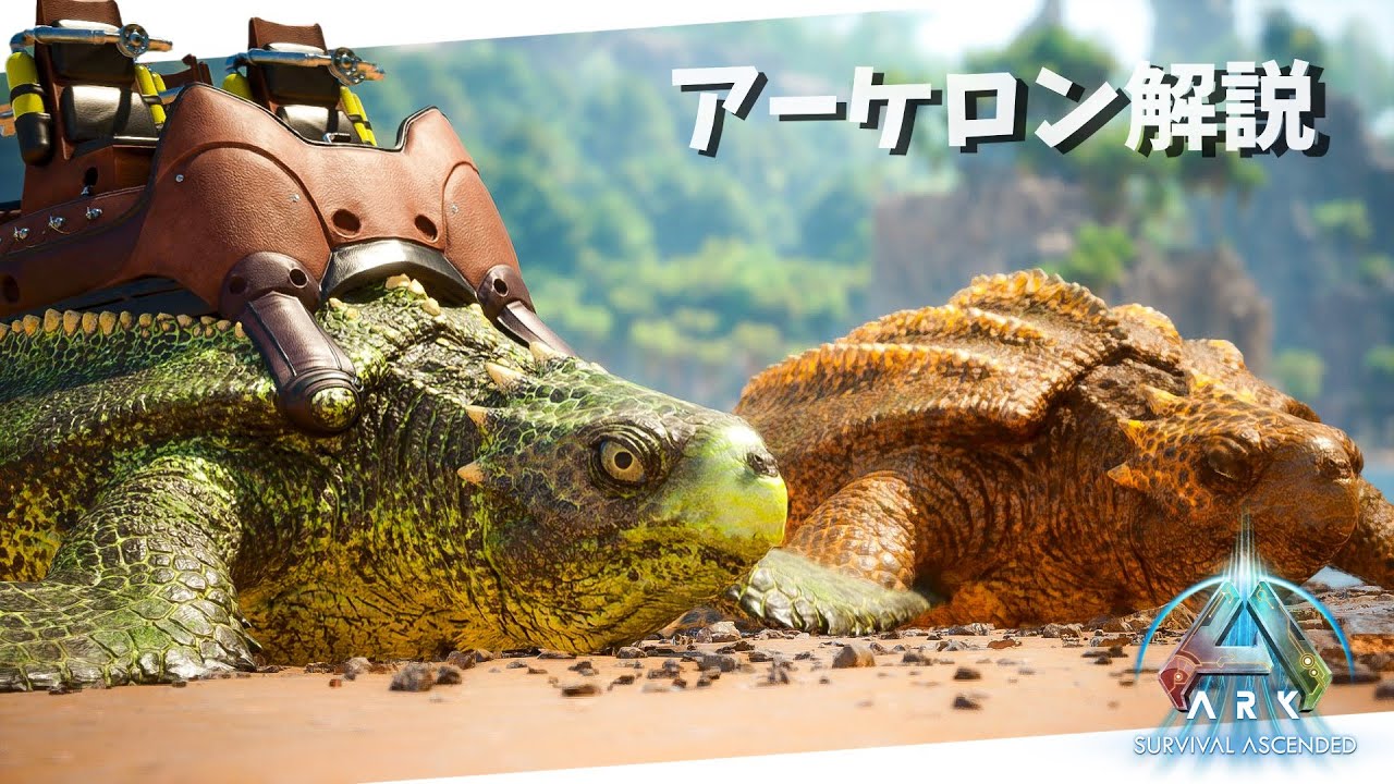 【ARK/ASA】新生物アーケロンの生息地、テイム方法、能力・特性解説！【ゆっくり解説】
