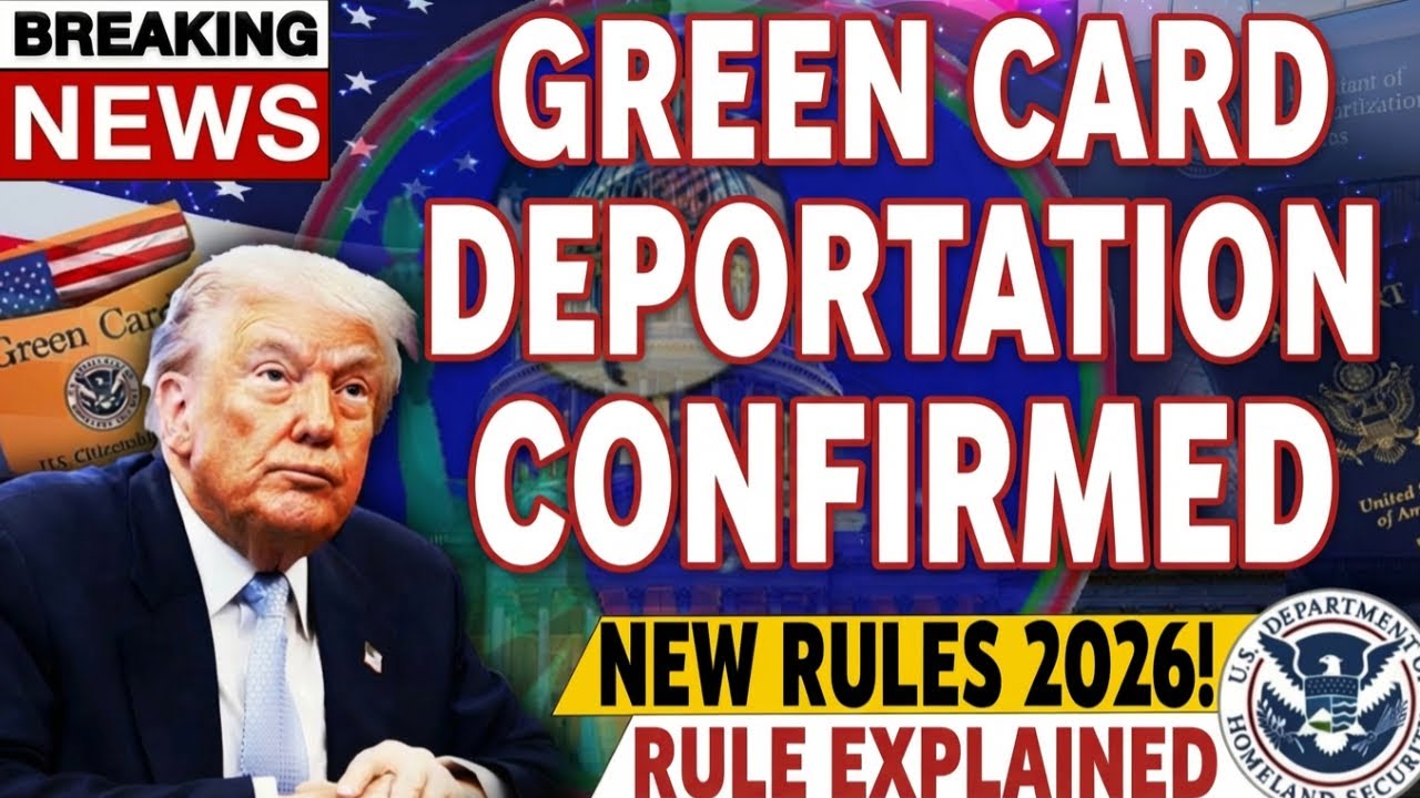🚨 Green Card Holders Face DEPORTATION in 2026! New US Immigration Rules Confirmed
