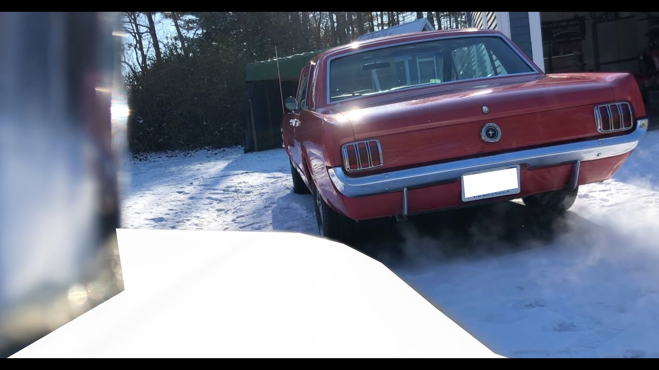 Mustang Winter Cold Start (-4C/25F) 1965 289 V8 Exhaust