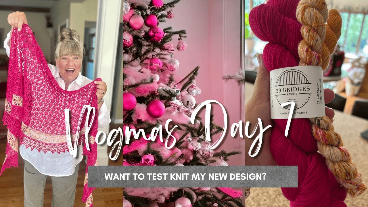 Vlogmas, день 7: половина работы над спинкой свитера «Warm Regards» + пробная вязка | Подкаст о в...