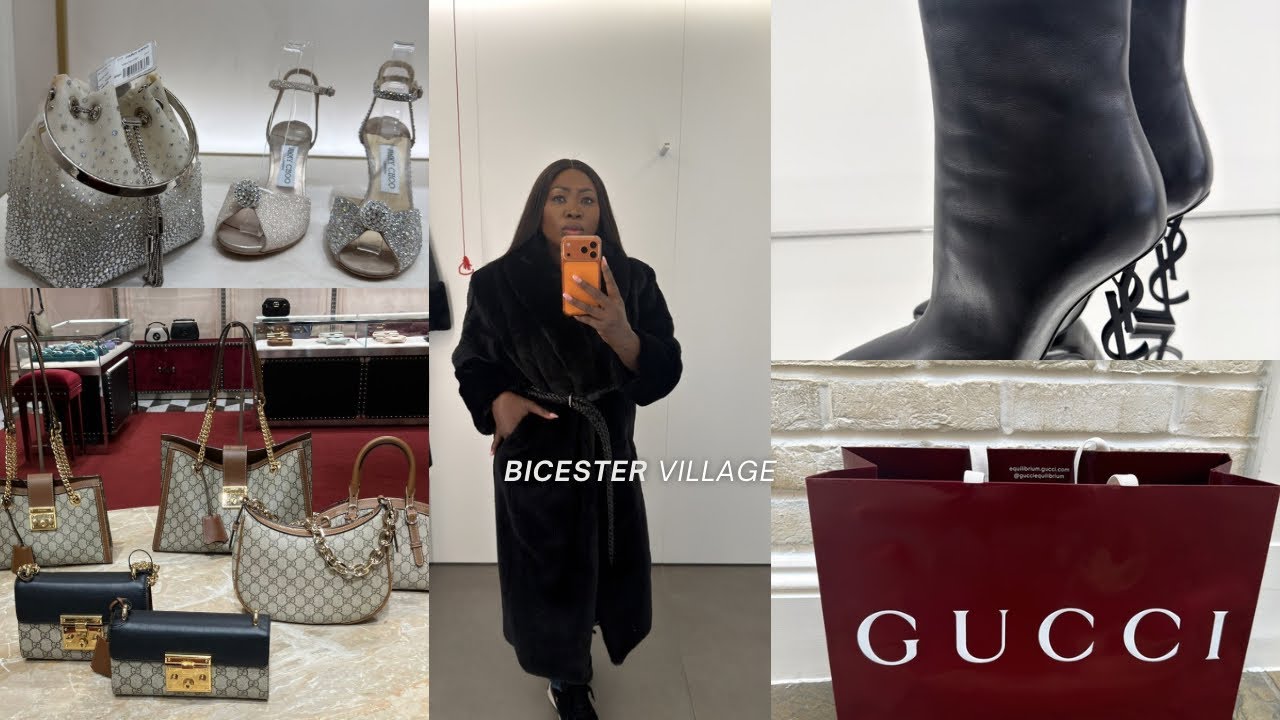 BICESTER VILLAGE LUXURY OUTLET SHOPPING VLOG 70% SALE AT Fendi,YSL,Gucci, louboutin,,Jimmy Choo 