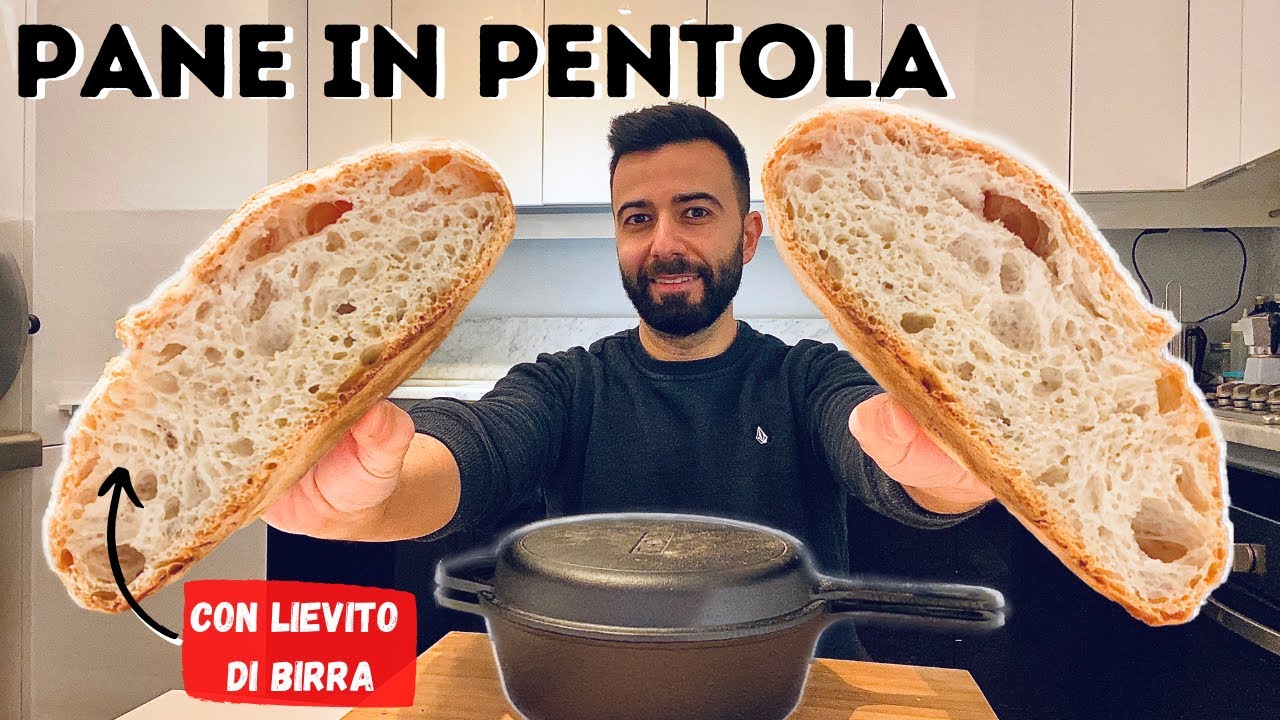 PANE LEGGERO E CROCCANTE - IN PENTOLA CON LIEVITO DI BIRRA - UNA NUOVA AVVENTURA!