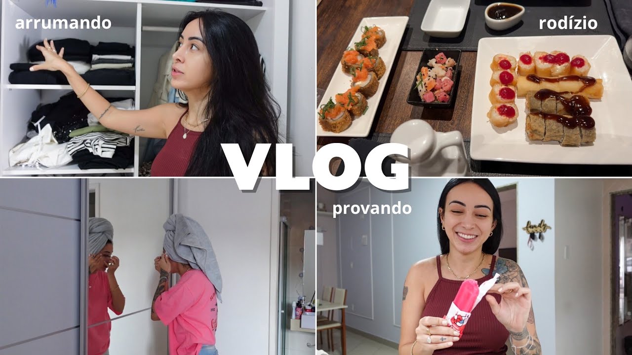 RODÍZIO JAPONÊS, PICOLÉS DO MASTERCHEF, ARRUMANDO MEU ARMARIO - vlog
