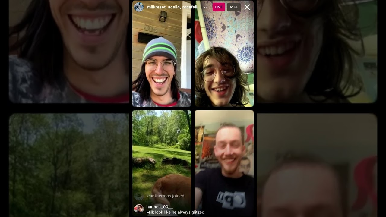 Milkreset, Marlon Dubois, and Dugan show meat on IG Live w/ Aceii