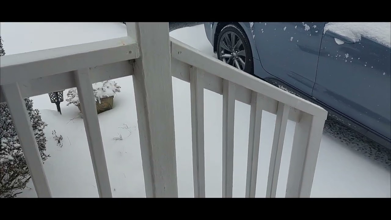 Esta vez si ,6 pulgadas de nieve