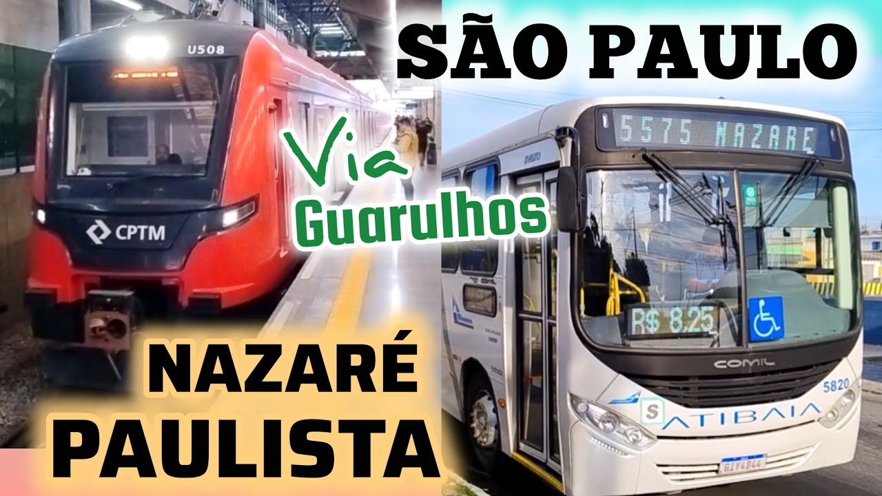 Viagem São Paulo x Nazaré Paulista via Guarulhos # Expresso Aeroporto / Viação Atibaia - Linha 5575