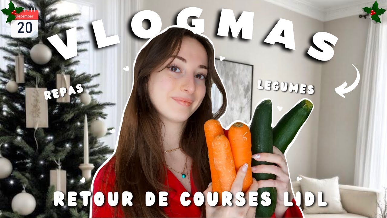 VLOGMAS #20 : RETOUR DE COURSES LIDL 🥖