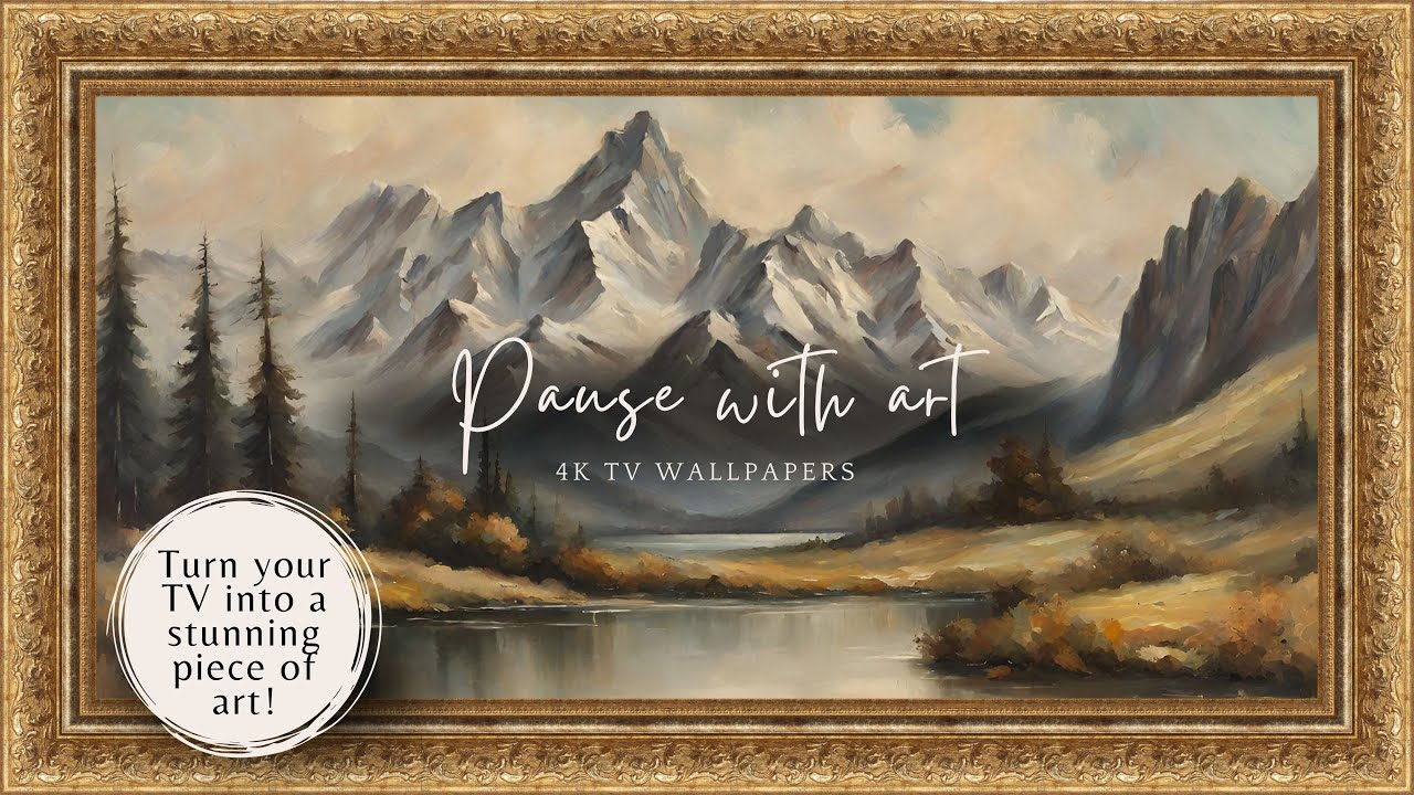 Moody Landscape Art TV Wallpaper | Turn your TV into a stunning piece of art | Vintage Frame TV