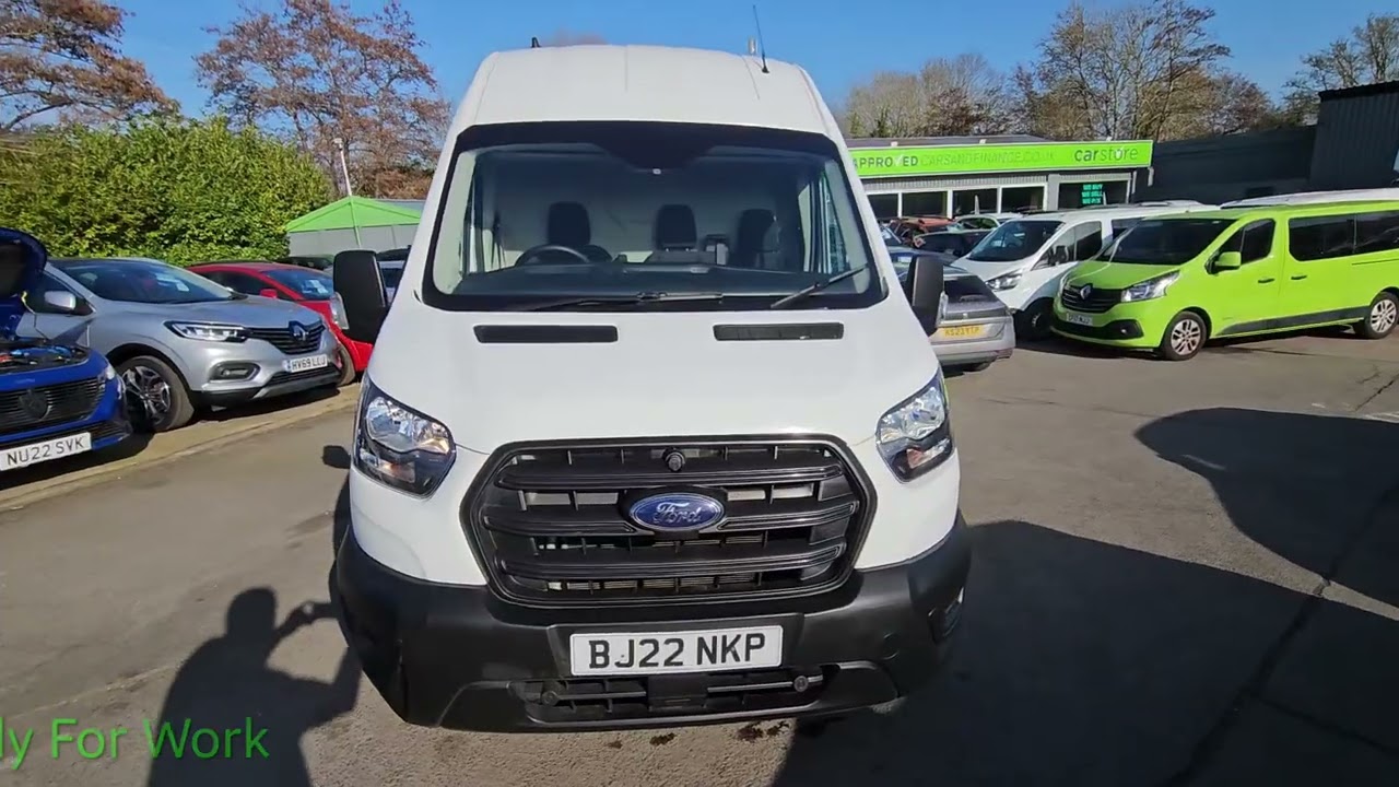 BG22NKP Ford Transit 350 2.0 Ecoblue 5d 128 bhp Euro 6 Diesel in White on 53,000 Miles