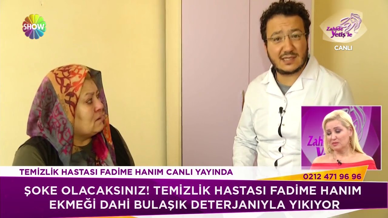 Fadime Hanım her gün bulaşık deterjanıyla yıkanıyor!
