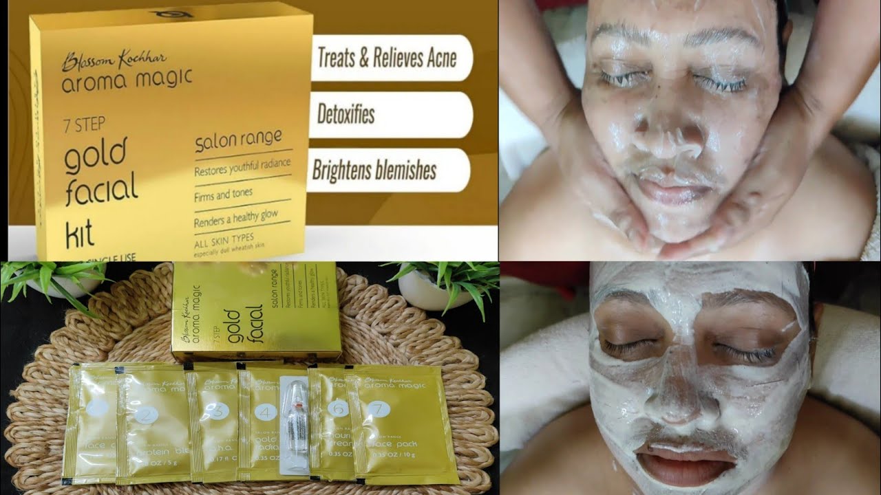 Aroma Majic Gold facial Step by Step tutorial / Honest Review with video related Q & A