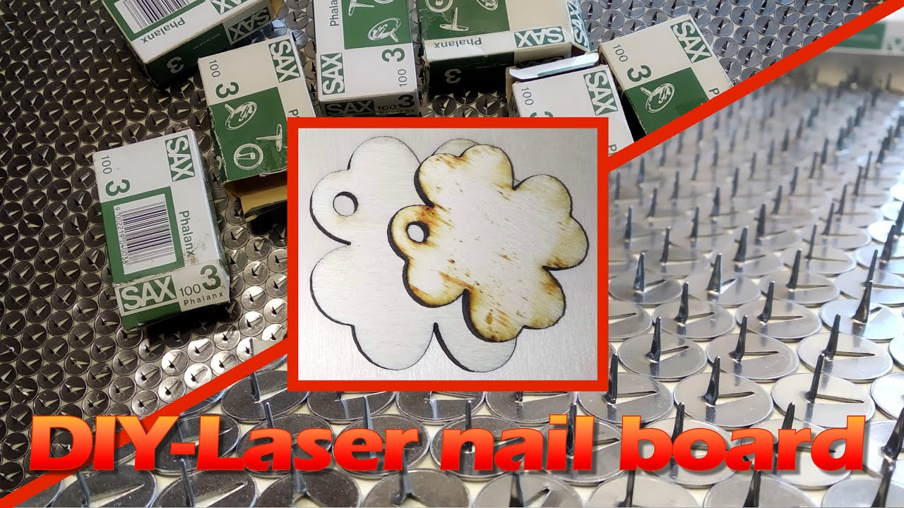 DIY-nail board for laser cutting