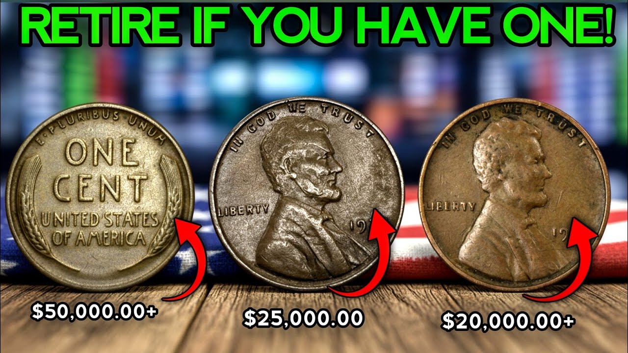 Top 4 Expensive Wheat Pennies Worth a Huge House 🏠😱 | Hidden U.S. Coin Treasures Revealed