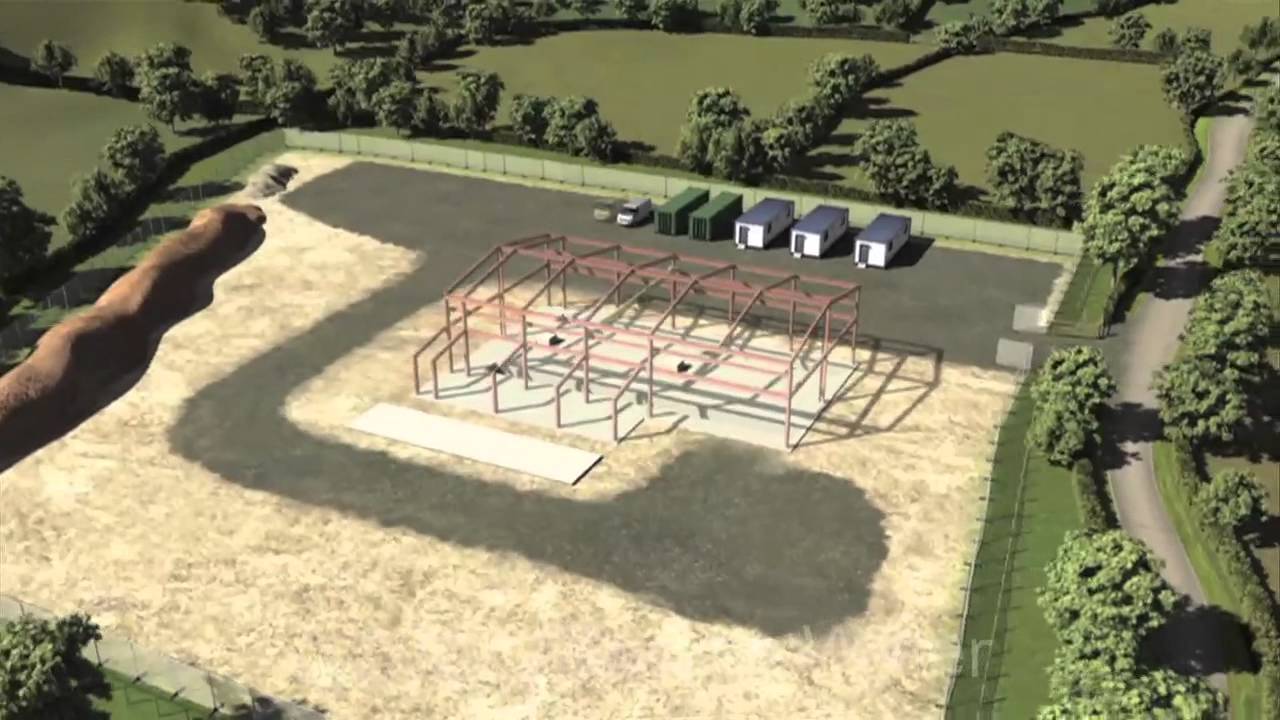 A typical large pumping station construction