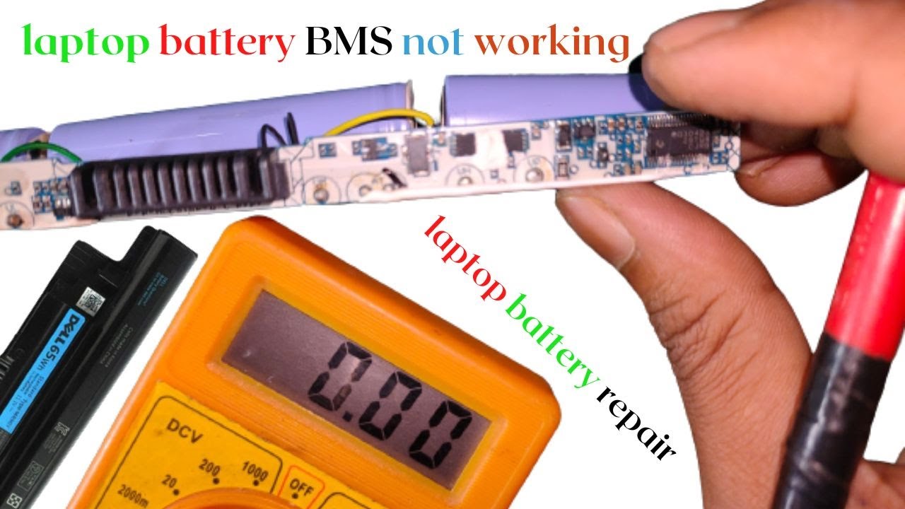 Dell laptop battery repair || laptop battery circuit repair || how to check laptop battery BMS⚡⚡