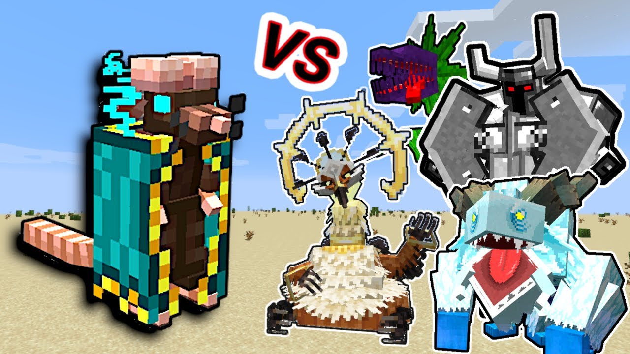 Neo-Ratlantean Vs. Mowzie's Mobs | Minecraft Mob Battle