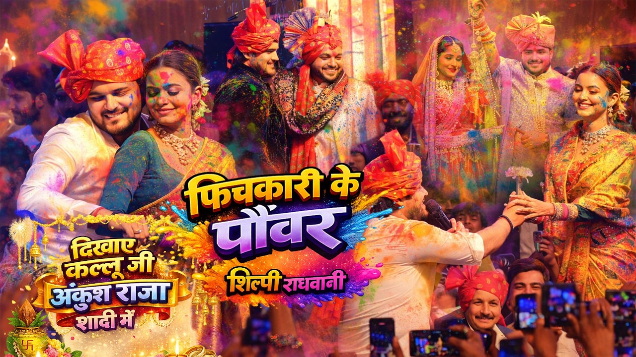 शिल्पी राघवानी को लम्बा पिचकारी कल्लू जी ने दिखाया अंकुश राजा के शादी में  Kallu Jee Shilpi Raghwani