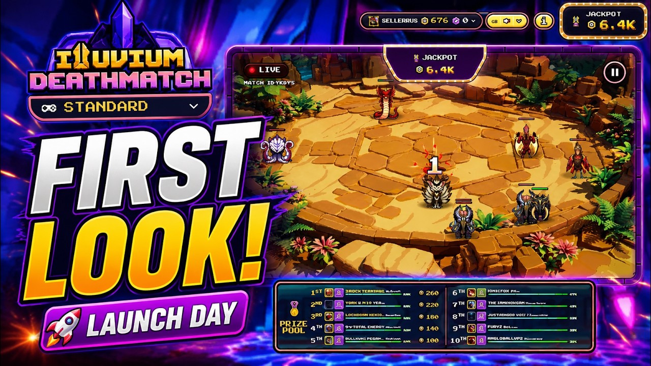 Illuvium Deathmatch Launch Day! First Time Playing Live