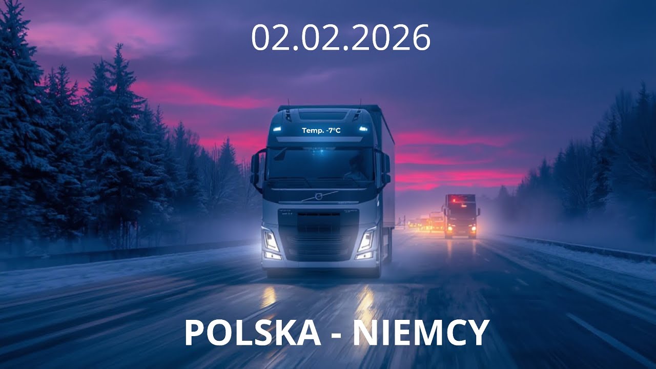 # 18.   02.02.2026.     Polska - Niemcy.  Jedziemy do Belgii 