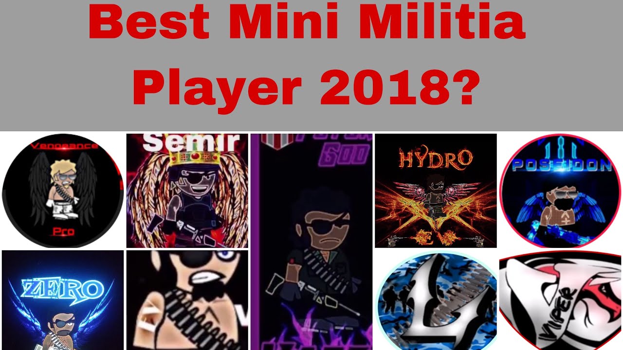 Top 10 Best DA2: Mini Militia Players of 2018.