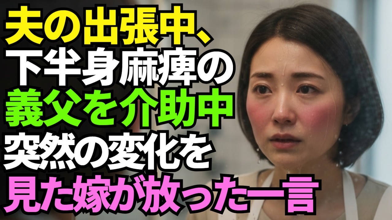 出張夫の代わりに義父を洗っていた嫁、突然のあの瞬間に思わず呟いた言葉に義父が涙した