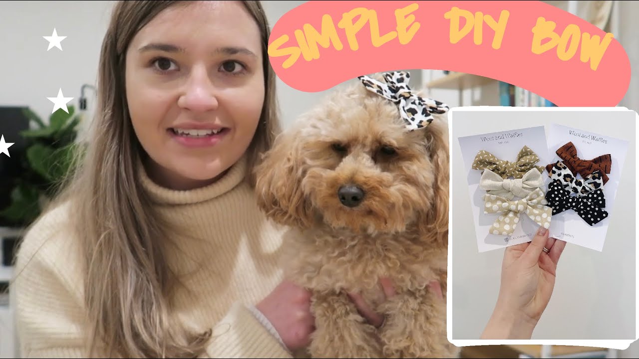 Easy Cute Dog Bow 🎀 | DIY Step by step
