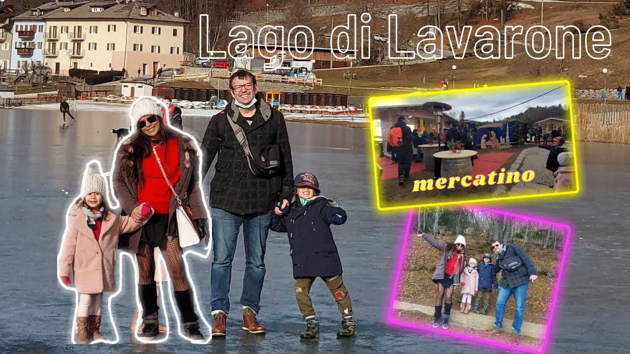 Lago di Lavarone | mercatino di natale 2021 | Walking on top of a frozen lake | THIELLAvlogs💖